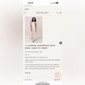 Revelry bridesmaid dress!